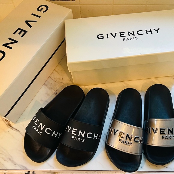 Two Pairs Givenchy Rubber Slides US Size 5 - Picture 8 of 14